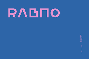 Rabno Font, a Sans Serif Font by baqoos