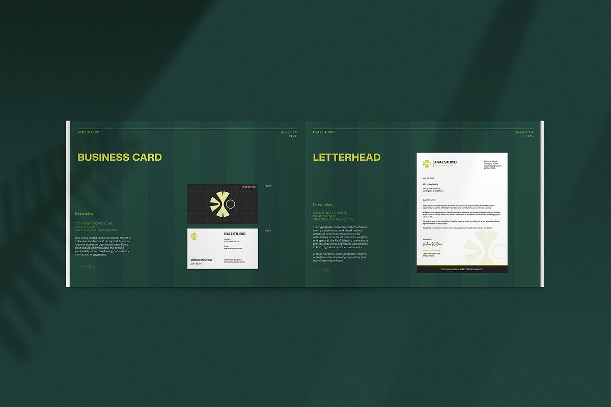 RYAZ | Brand Guidelines Canva, a Brochure Template by evgenystudio (Photo 8 of 11)