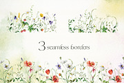 Wildflower poetry watercolor floral, a Decorative Illustration by Yuliya Derbisheva (Thumbnail 9 of 13)