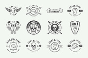 Set of vintage fighting emblems, a Branding & Logo Template by AkimD (Thumbnail 5 of 10)
