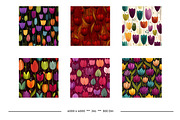 Tulip Retro Art Style Patterns, a Pattern Graphic by karenfoleyphoto (Thumbnail 10 of 17)
