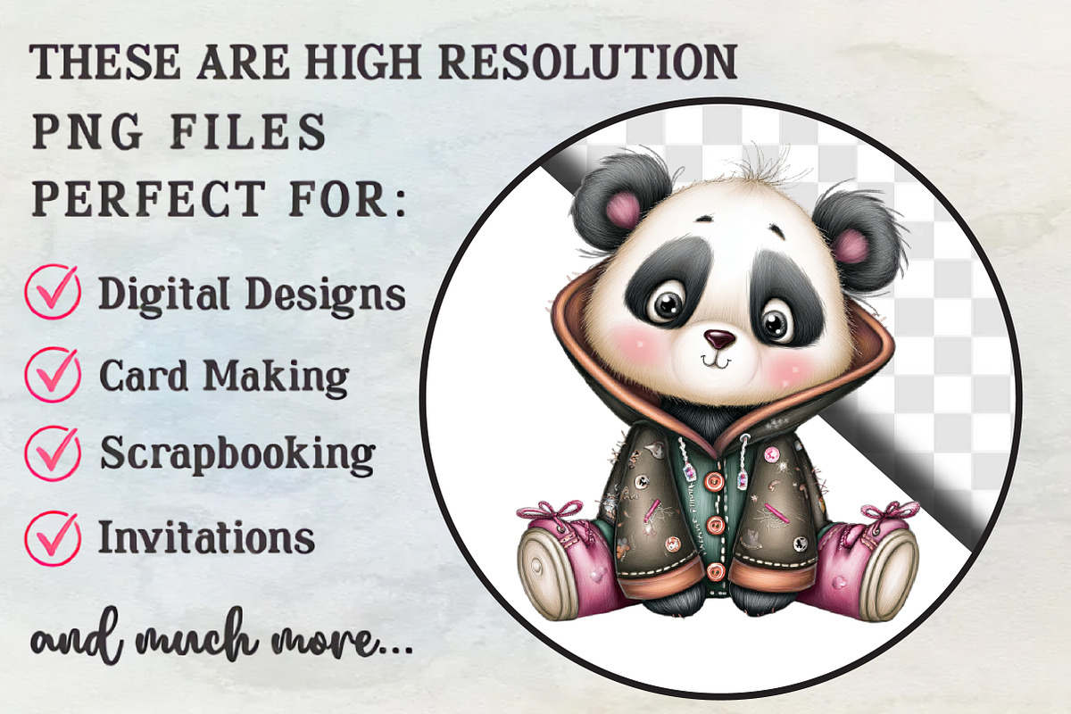 Black History Month Panda Clipart, an Illustration by RobertsArt (Photo 2 of 5)