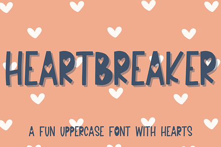 Heartbreaker, Cute Handwritten Font, a Handwritten Font by Designing Digitals