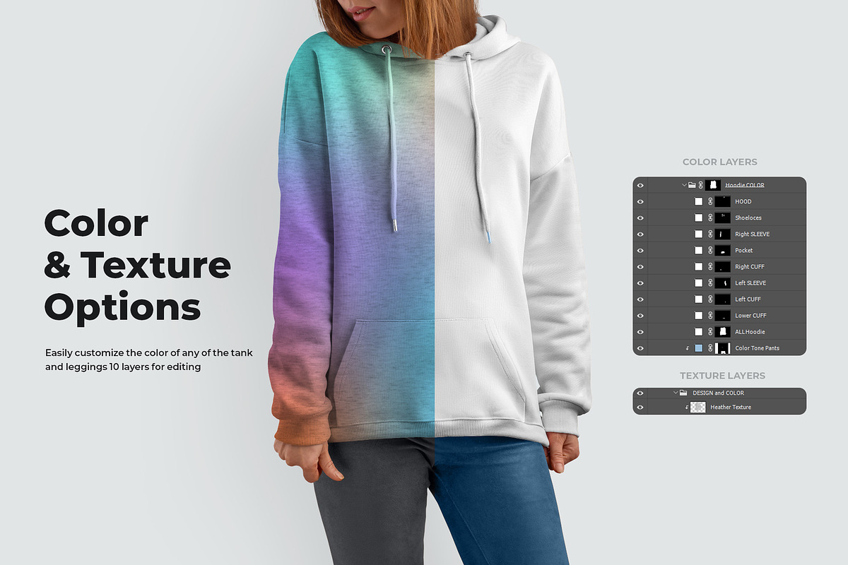 8 Mockups Woman Hoodie, a Hoody Mockup by Grow Design Craft Studio (Photo 2 of 6)