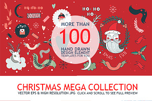 Christmas Mega Collection Hand Drawn