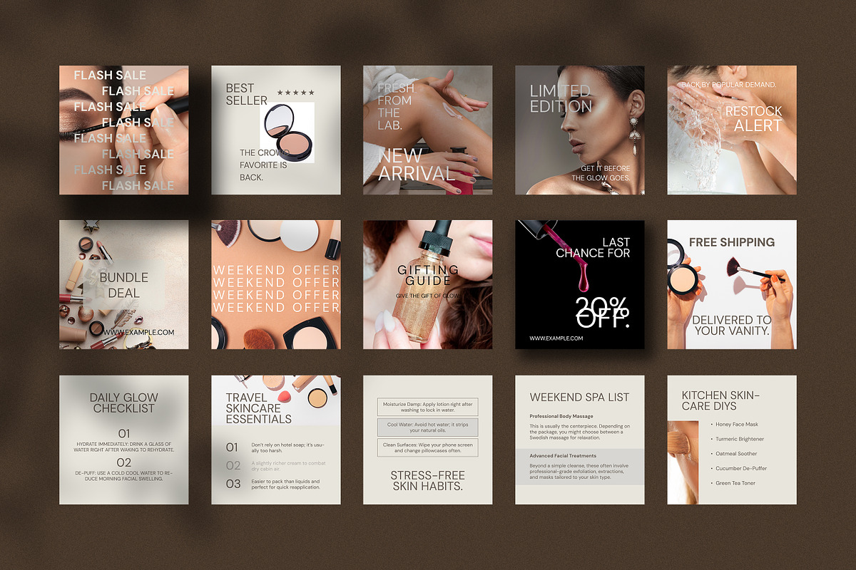 BEAUTY & FASHION social media Post, a Social Media Template by Artisan Vibes (Photo 8 of 9)