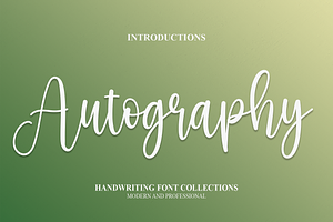 Autography Script Font