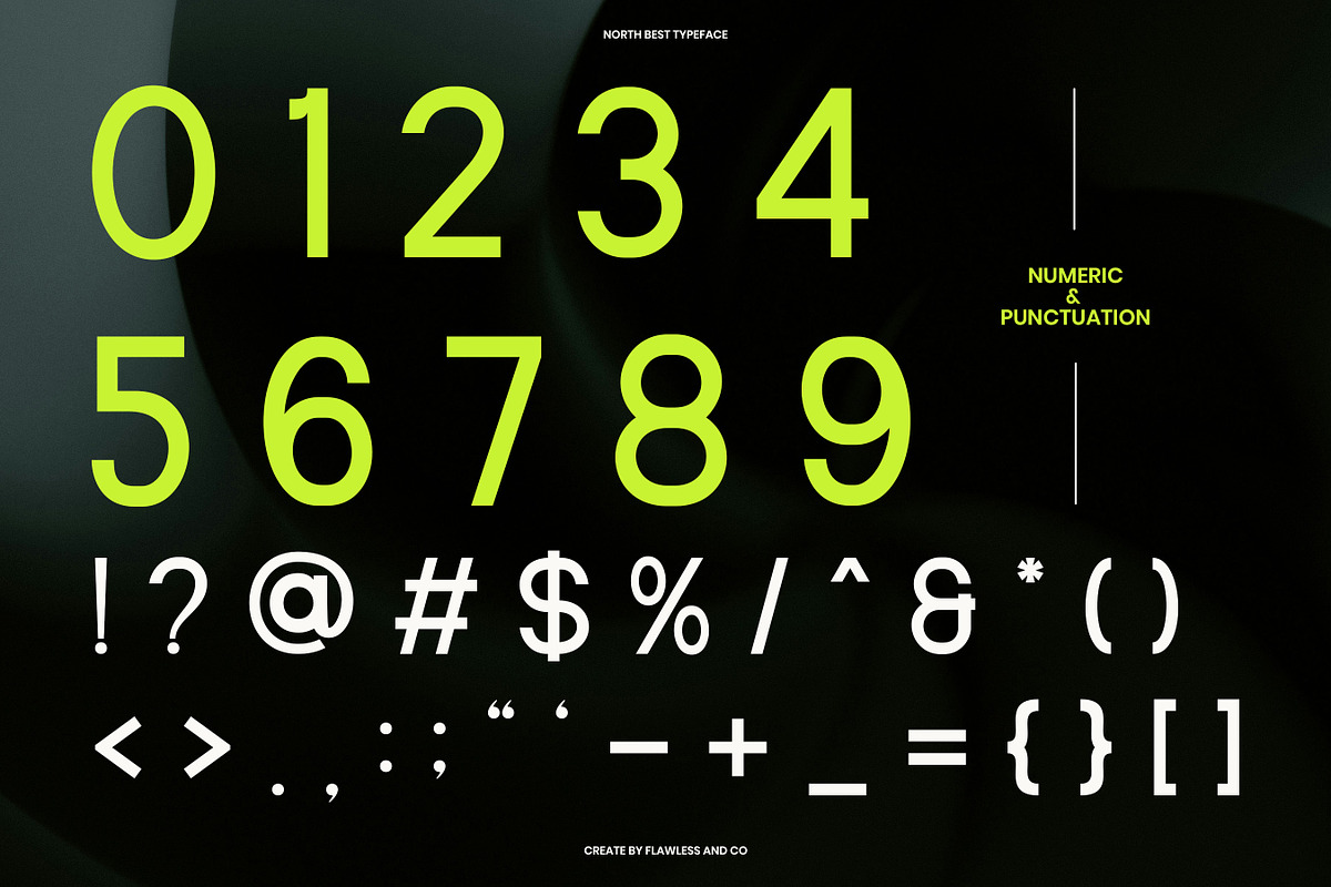 Northbest - Sans Serif Typeface Font, a Sans Serif Font by Flawless And Co (Photo 8 of 10)