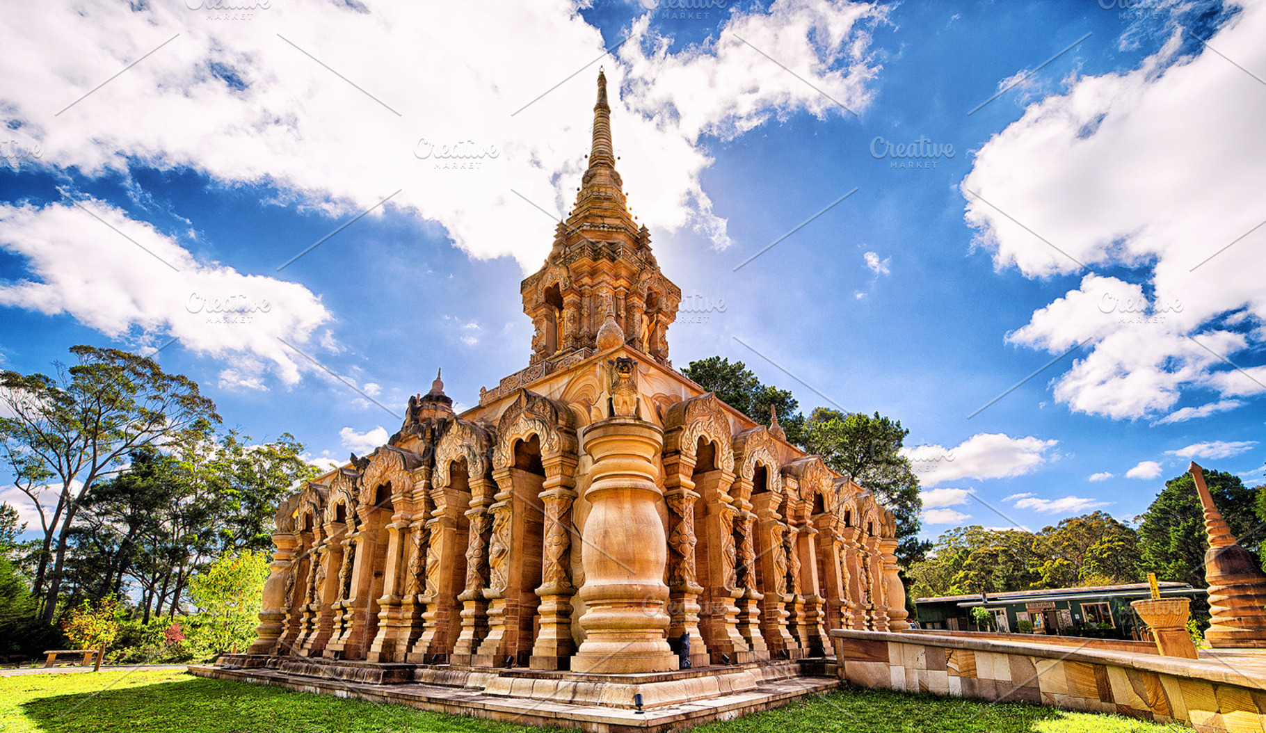 Buddhist temple stock photo containing buddhist and temple