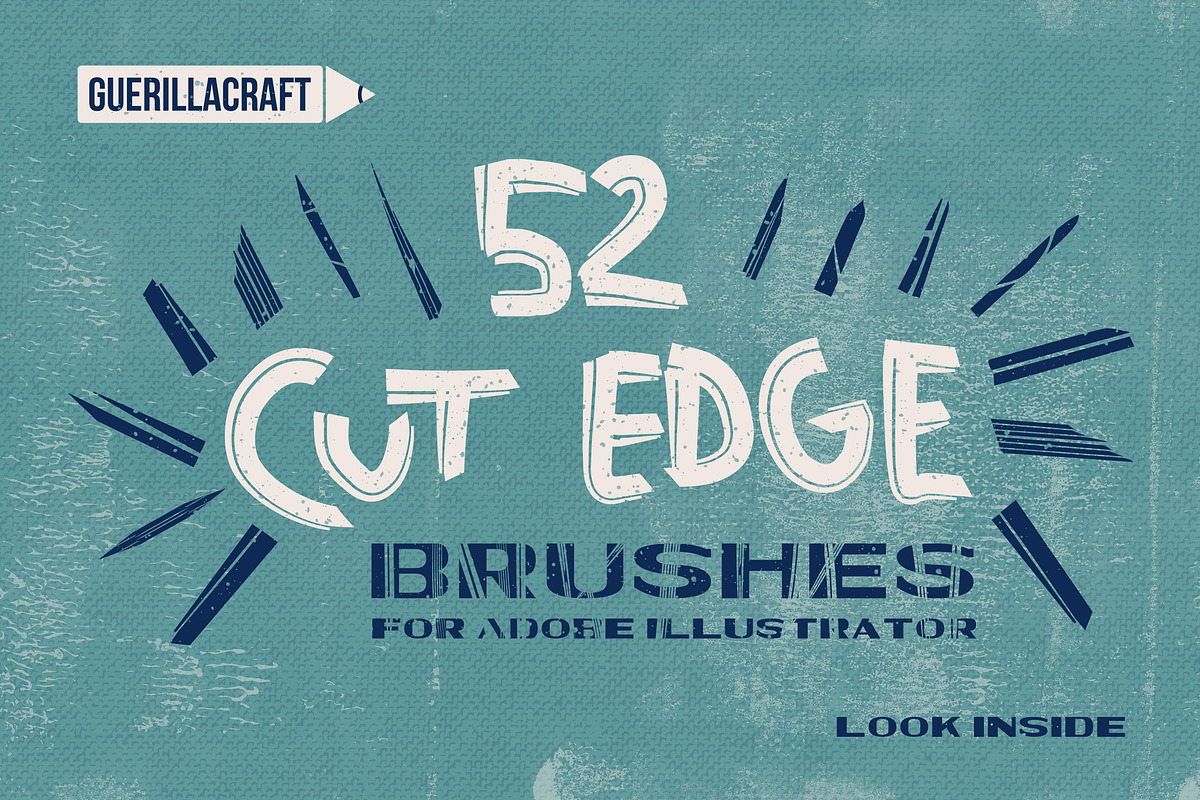 Cut Edge Brushes for Illustrator, a Brush Add-On by Guerillacraft (Photo 1 of 4)