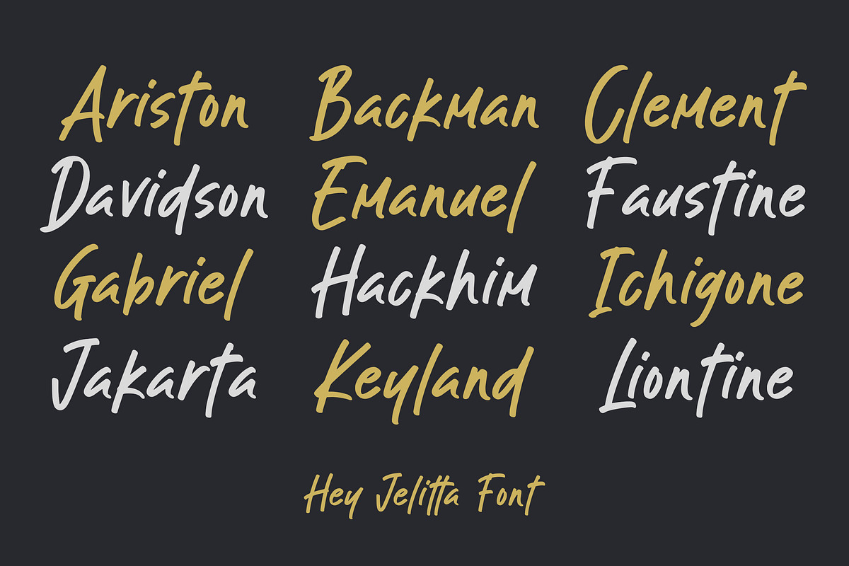 Hey Jelitta - Casual Display Font, a Handwritten Font by MJB Letters (Photo 8 of 10)