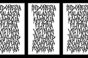 School Silence - Death Metal Font, a Blackletter Font by tebaltipislab (Thumbnail 6 of 12)