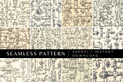 12 Steamtangle Seamless Patterns, a Pattern Graphic by Inknfolly (Thumbnail 1 of 7)