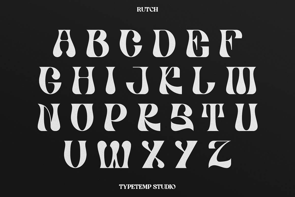 Rutch Display Font, a Serif Font by Typetemp Studio (Photo 11 of 17)