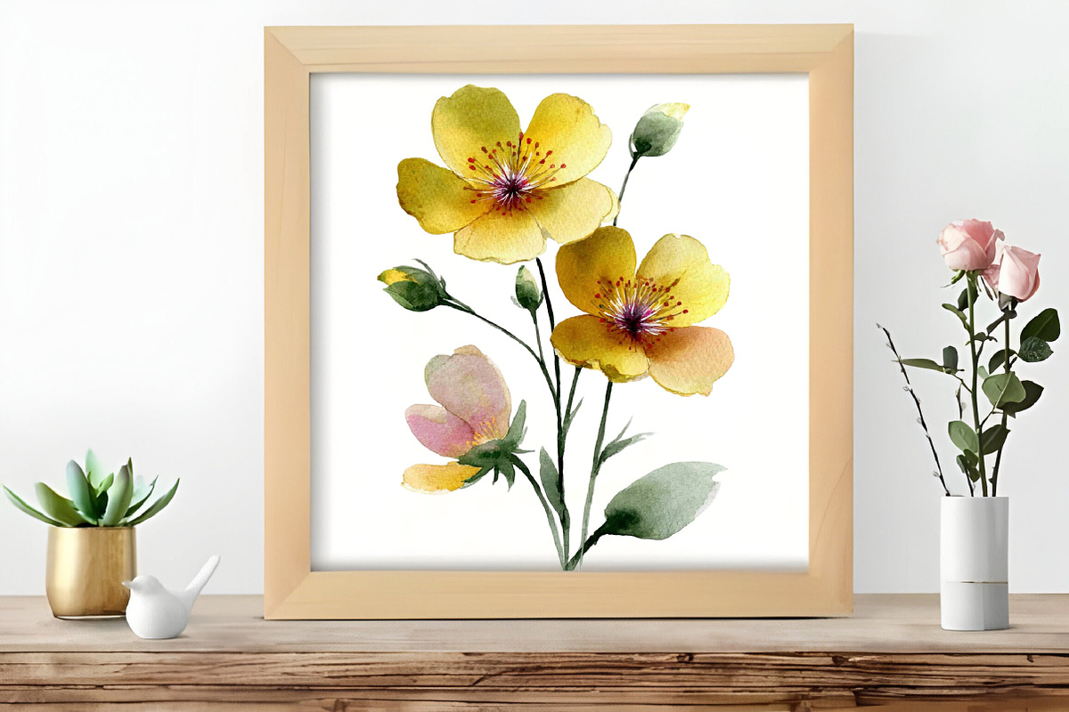Wildflowers Watercolor Clipart, an Illustration by DreamCafeArt (Photo 5 of 6)