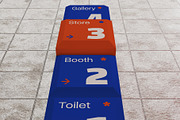Wall Mounted Directional Sign Mockup, an Advertising Mockup by herutage (Thumbnail 5 of 5)