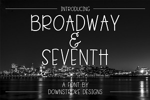 Broadway & Seventh Font