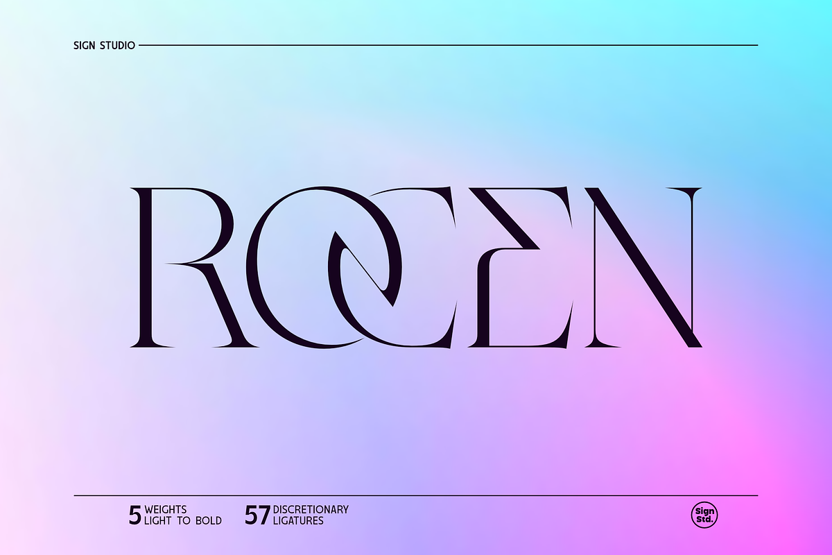 Rocen - Evergreen Modern Serif, a Serif Font by Sign Studio (Photo 1 of 15)