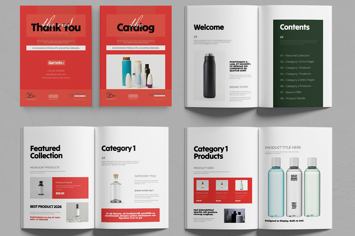 Product Catalog Book Design Template, a Brochure Template by MightyDesign (Photo 2 of 6)