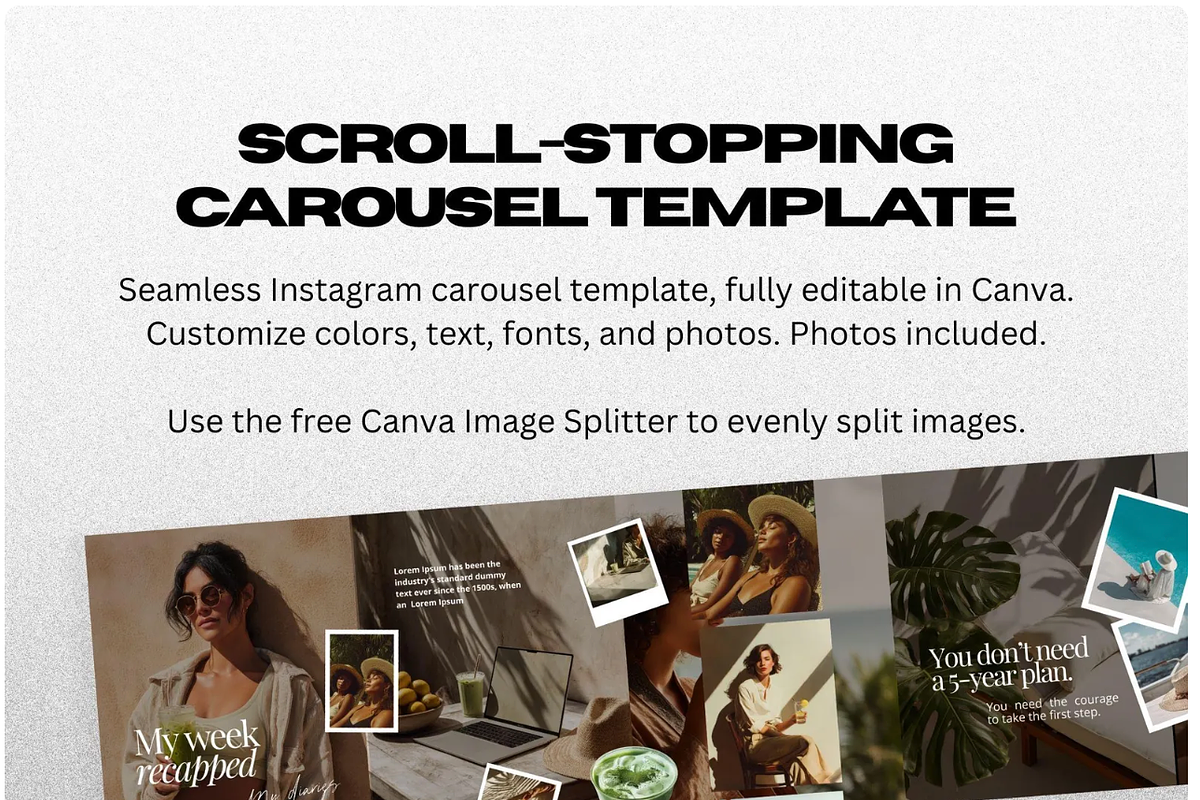 Luxe Scrapbook Carousel Templates, a Graphic by JOA CREATIVE LAB (Photo 5 of 7)