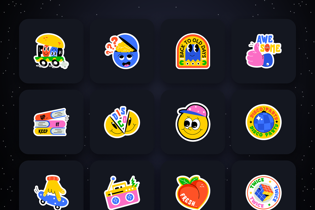Cartoon Sticker Designs, an Emoji Icon by Prosymbols (Photo 5 of 15)