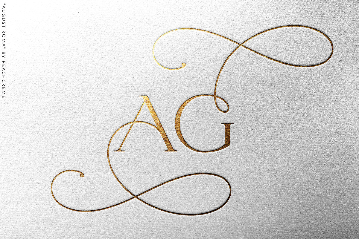 August Roma // luxury serif font, a Serif Font by PeachCreme (Photo 6 of 25)