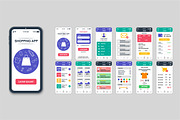 Mobile App UI Kit Template, a Templates & Theme by alexdndz (Thumbnail 18 of 21)