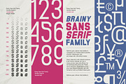 Brainy - Sans Serif (132 Fonts), a Sans Serif Font by Maculinc Type (Thumbnail 3 of 8)