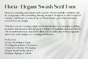 Floria - Elegant Swash Serif Font, a Serif Font by OWPictures (Thumbnail 7 of 9)
