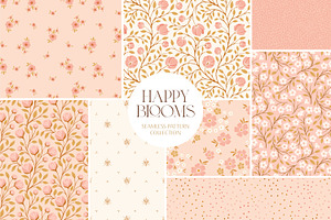 Pink Floral Seamless Surface Pattern, a Pattern Graphic by Eclectic Anthology