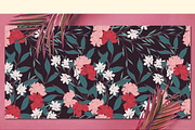 12JPG/EPS Tropical floral pattern, a Pattern Graphic by Theraphosath (Thumbnail 15 of 22)