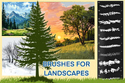 Landscape brushes, foliage grass, a Brushes & More by Elenbushe (Thumbnail 1 of 8)