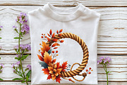 Watercolor Cowboy Autumn Clipart, an Illustration by Rose Art (Thumbnail 6 of 7)