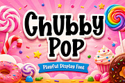 Chubby Pop, a Sans Serif Font by Wow Magic (Thumbnail 1 of 9)