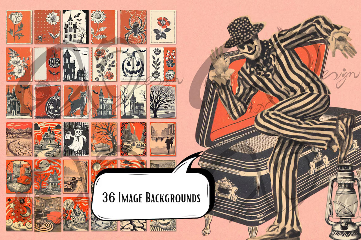 Carnival of Shadows: A Spooky 1950s, a Person Illustration by NiiiNArt (Photo 3 of 6)