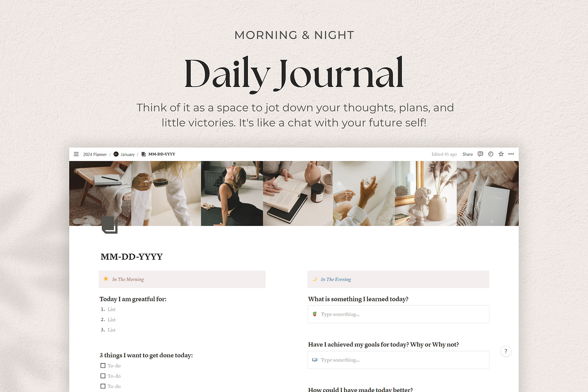 2026 Notion Planner Template, a Templates & Theme by AestheticOrganizer (Photo 8 of 10)