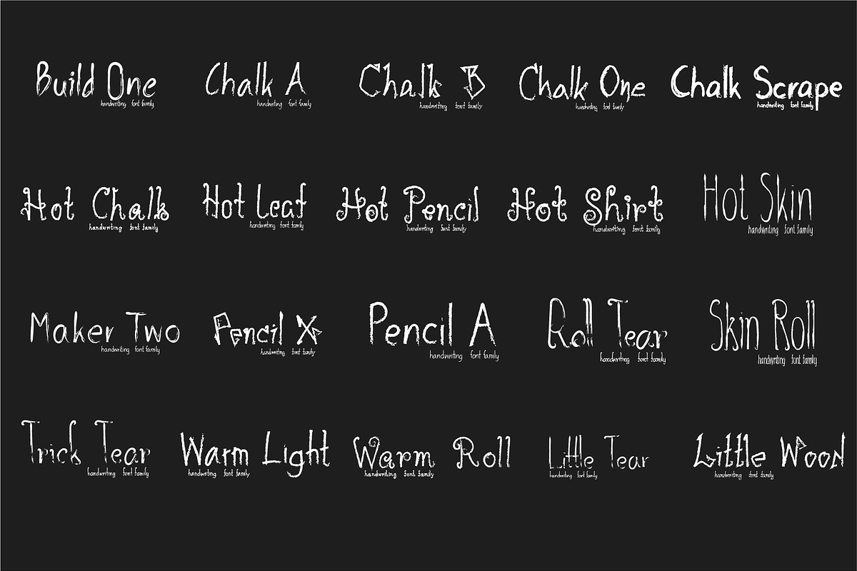 Handwritten Font Bundle preview 5