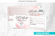 Rosegold Printable Gift Card, a Design Template by Snapybiz (Thumbnail 1 of 9)