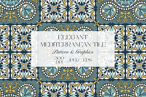 Mediterranean Tile Seamless Pattern, a Pattern Graphic by StudioGlouna