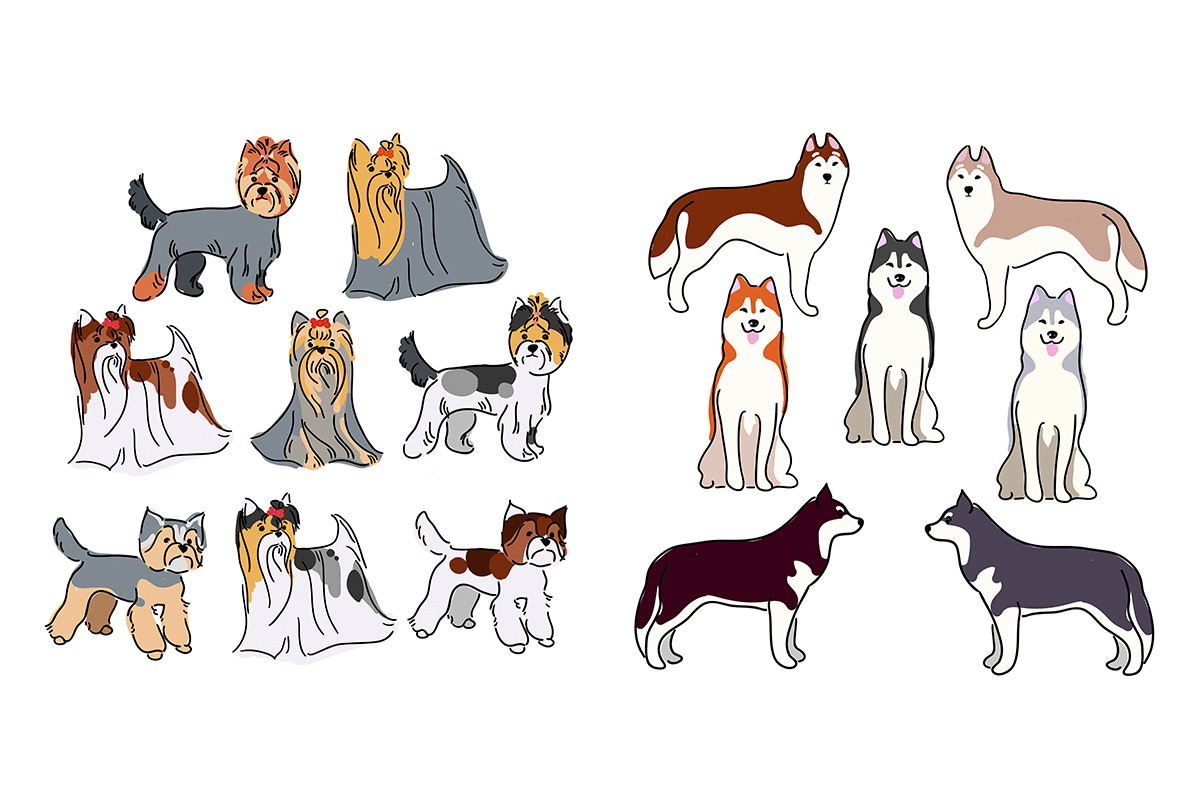 5 DOG BREEDS collection, an Animal Illustration by Ja Polina ArtShop (Photo 3 of 8)