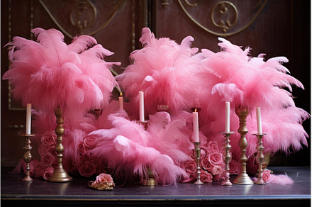 Vibrant Christmas pink feathers, an Arts & Entertainment Photo by Ylivdesign