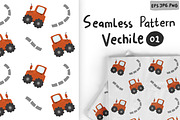 Vehicle seamless pattern Vol 01, a Pattern Graphic by RizkaNurfazrina (Thumbnail 1 of 6)