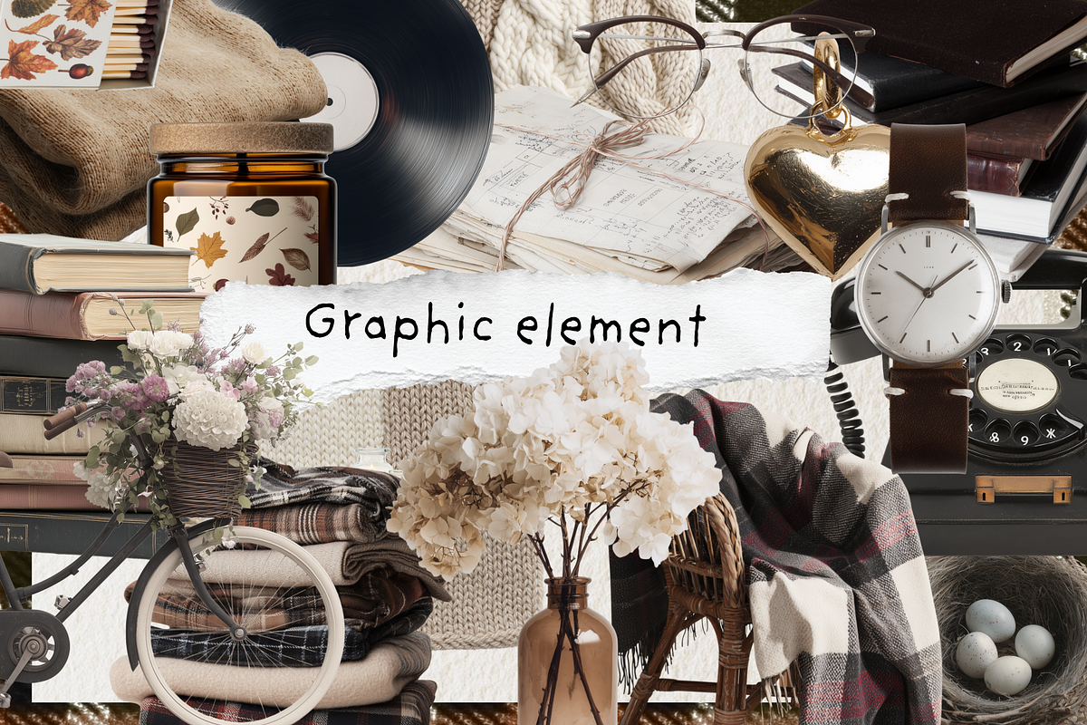 Autumn memories collage pack, an Object Graphic by VirinaDesign (Photo 4 of 13)