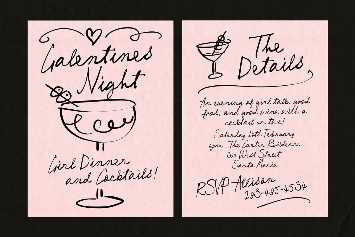 Picasso's Paintbrush Font Duo, a Handwritten Font by Nicky Laatz (Photo 9 of 16)