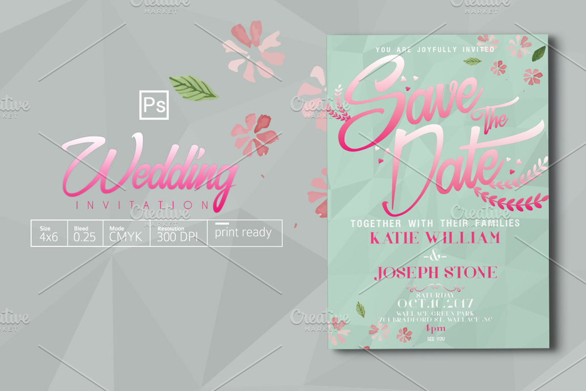 Wedding Invitation, an Invitation Template by Tiaga (Photo 1 of 3)