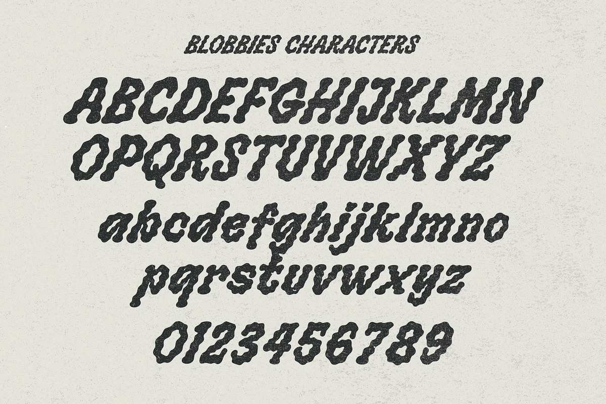 Bloobies – Wavy Display Typeface, a Handwritten Font by Blankids Studio (Photo 11 of 12)