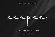 Cerpen Signature Script Font, a Script Font by Artiveko (Thumbnail 1 of 9)