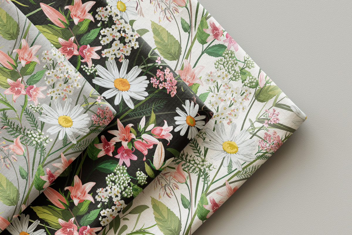 Floral Pattern, a Background Graphic by Yulia Ogneva (Photo 3 of 7)