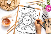 Coloring Pages For Adults and Kids, a Decorative Illustration by AlineArtStore (Thumbnail 7 of 9)