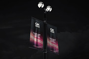 Lamp Post Banner Mock-up, an Advertising Mockup by GK Creative (Thumbnail 4 of 7)